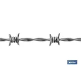 ALAMBRE DE ESPINO GALVANIZADO 1,7mm X 50m (PACK: 1 UDS) - Almacén de Ferretería Acor