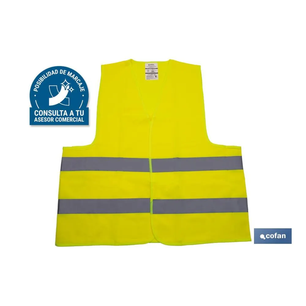 CHALECO REFLECTANTE AMARILLO (PACK: 1 UDS) - Almacén de Ferretería Acor