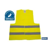CHALECO REFLECTANTE AMARILLO (PACK: 1 UDS) - Almacén de Ferretería Acor