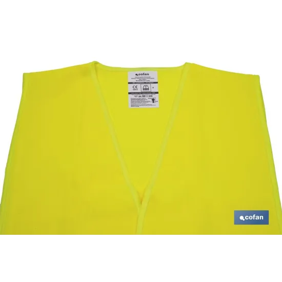 CHALECO REFLECTANTE AMARILLO (PACK: 1 UDS) - Almacén de Ferretería Acor