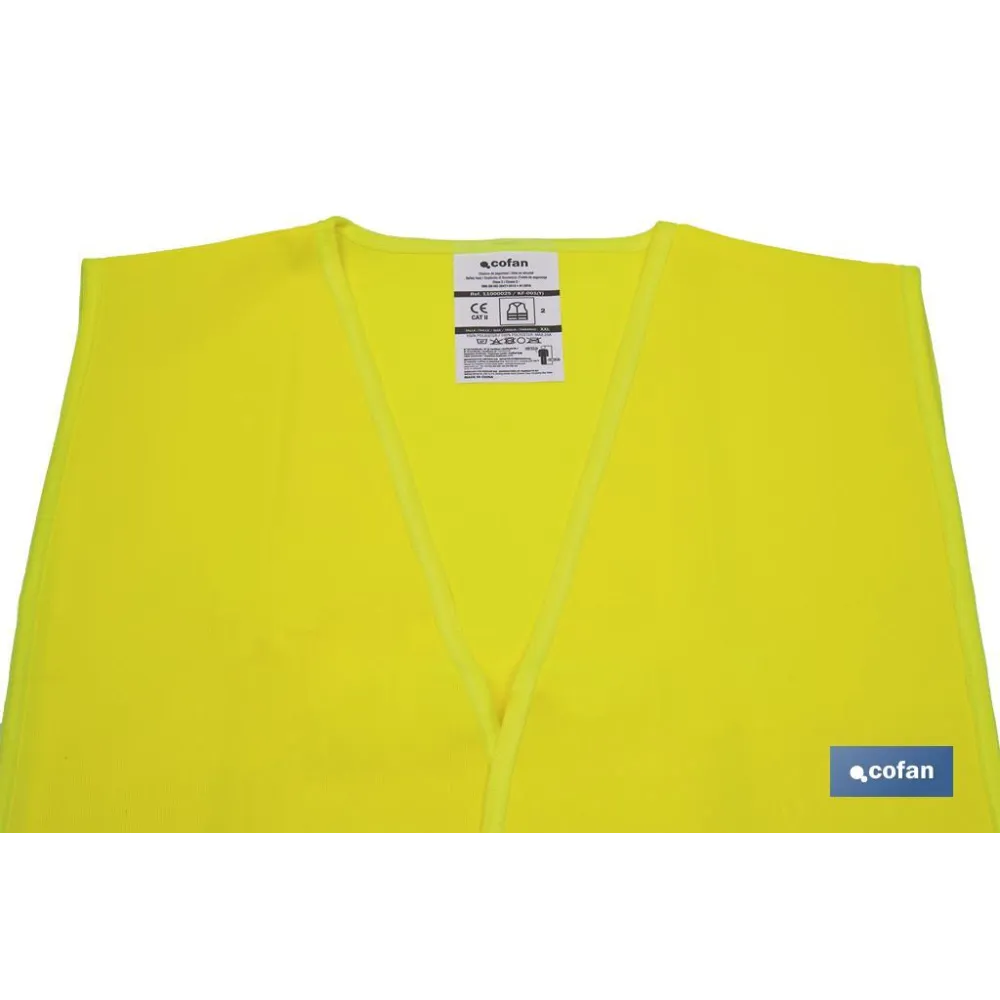 CHALECO REFLECTANTE AMARILLO (PACK: 1 UDS) - Almacén de Ferretería Acor