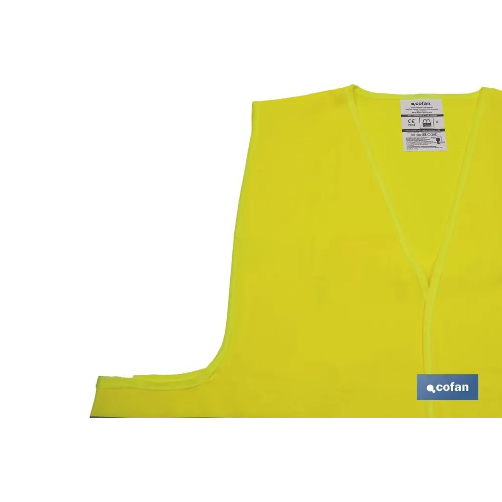 CHALECO REFLECTANTE AMARILLO (PACK: 1 UDS) - Almacén de Ferretería Acor