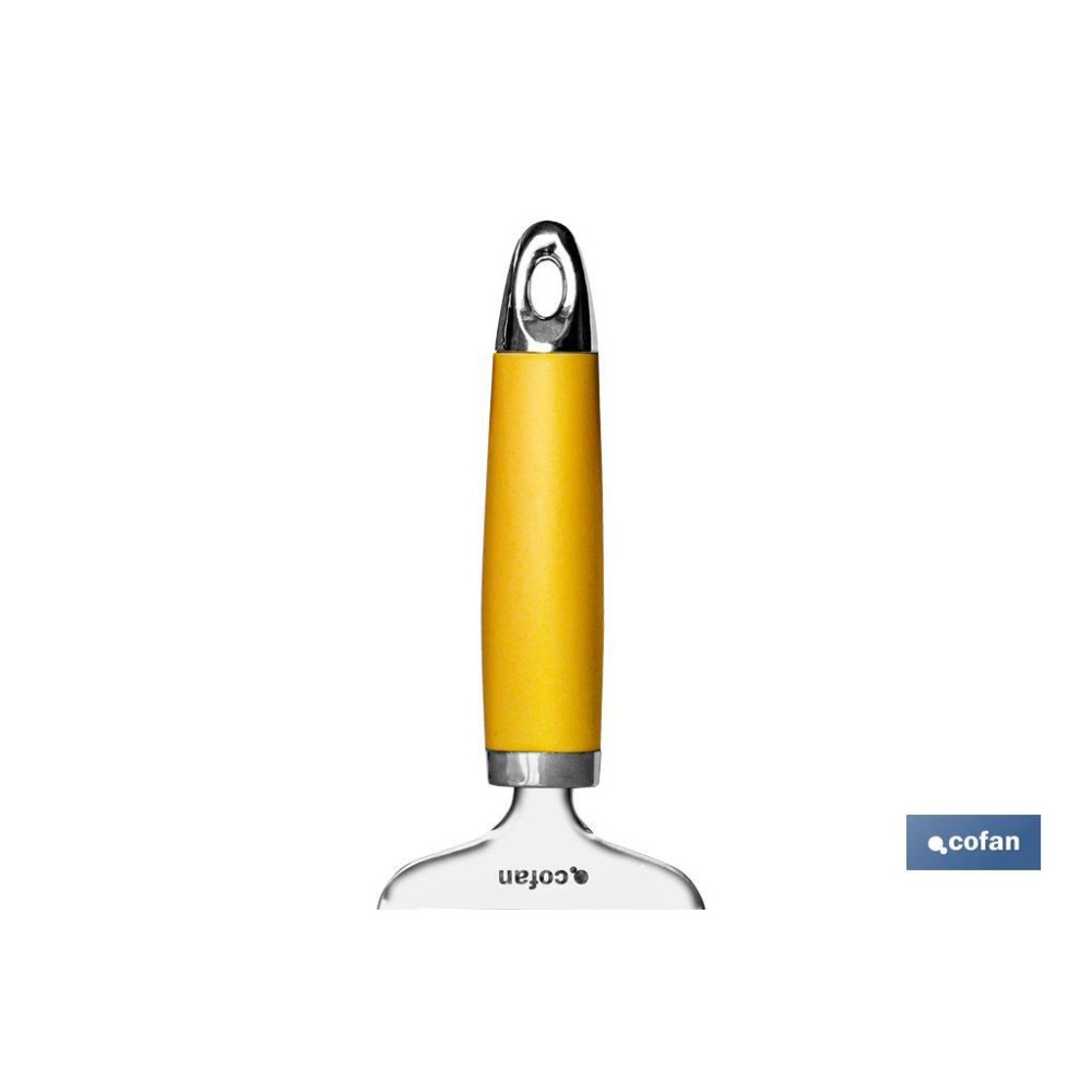 PALA DE CORTAR QUESO AMARILLO MODELO SENA 22 CM