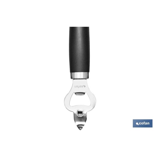 ABRIDOR DE BOTELLAS NEGRO MODELO SENA 18,5 CM