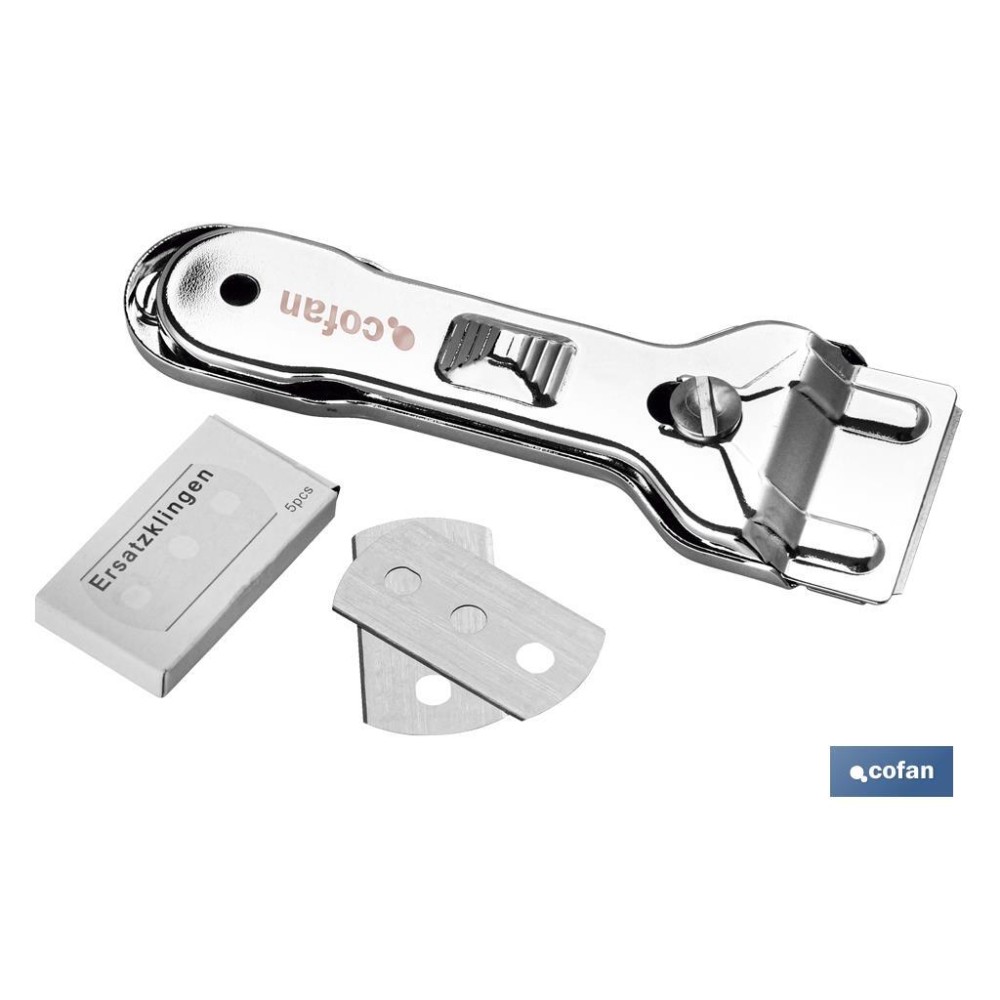 RASQUETA DE VITROCERÁMICA INOX. MODELO SENA 13,5 X 4,5 CM