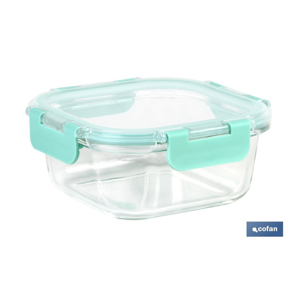 SET DE 2 RECIPIENTES DE BOROSILICATO MODELO AGATHA 520 ML - 800 ML