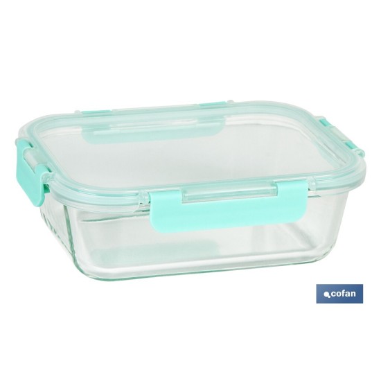 SET DE 3 RECIPIENTES DE BOROSILICATO MODELO AGATHA 640 ML -1040 ML-1520 ML