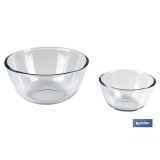 SET DE 2 ENSALADERAS DE VIDRIO BOROSILICATO MODELO BARITINA 800 ML - 2700 ML