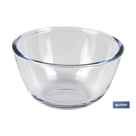 SET DE 2 ENSALADERAS DE VIDRIO BOROSILICATO MODELO BARITINA 800 ML - 2700 ML