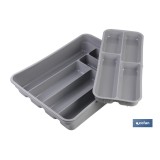 CUBERTERO  GRIS 40X30X7 cm DOS ALTURAS venta unitaria