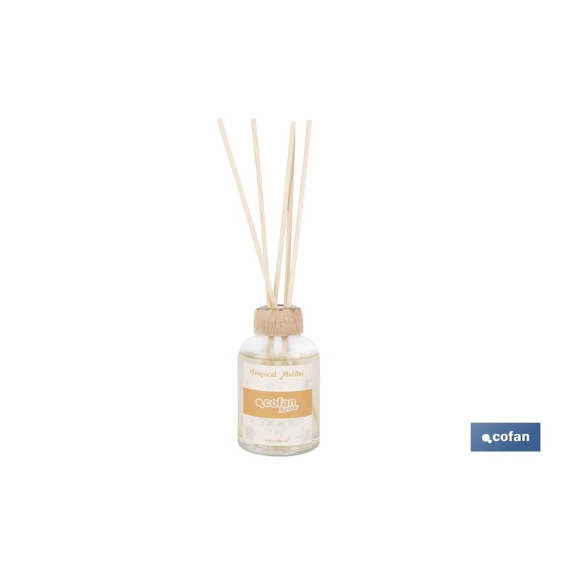 AMBIENTADOR DE VARILLAS  TROPICAL MALIBU 50ML