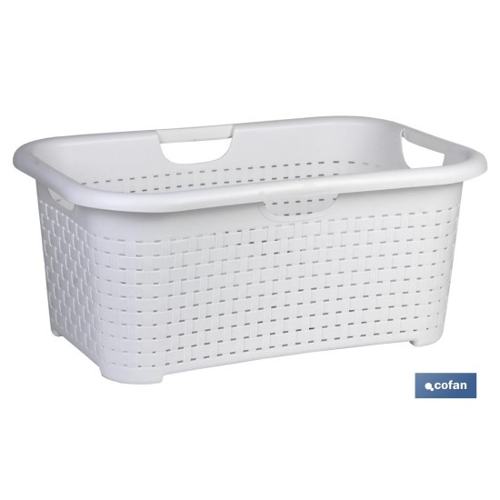 CESTA MULTIUSOS BLANCA 59 X 38 X 26 CM