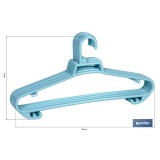 PACK DE 6 PERCHAS AZULES CLARO  38 X18 CM
