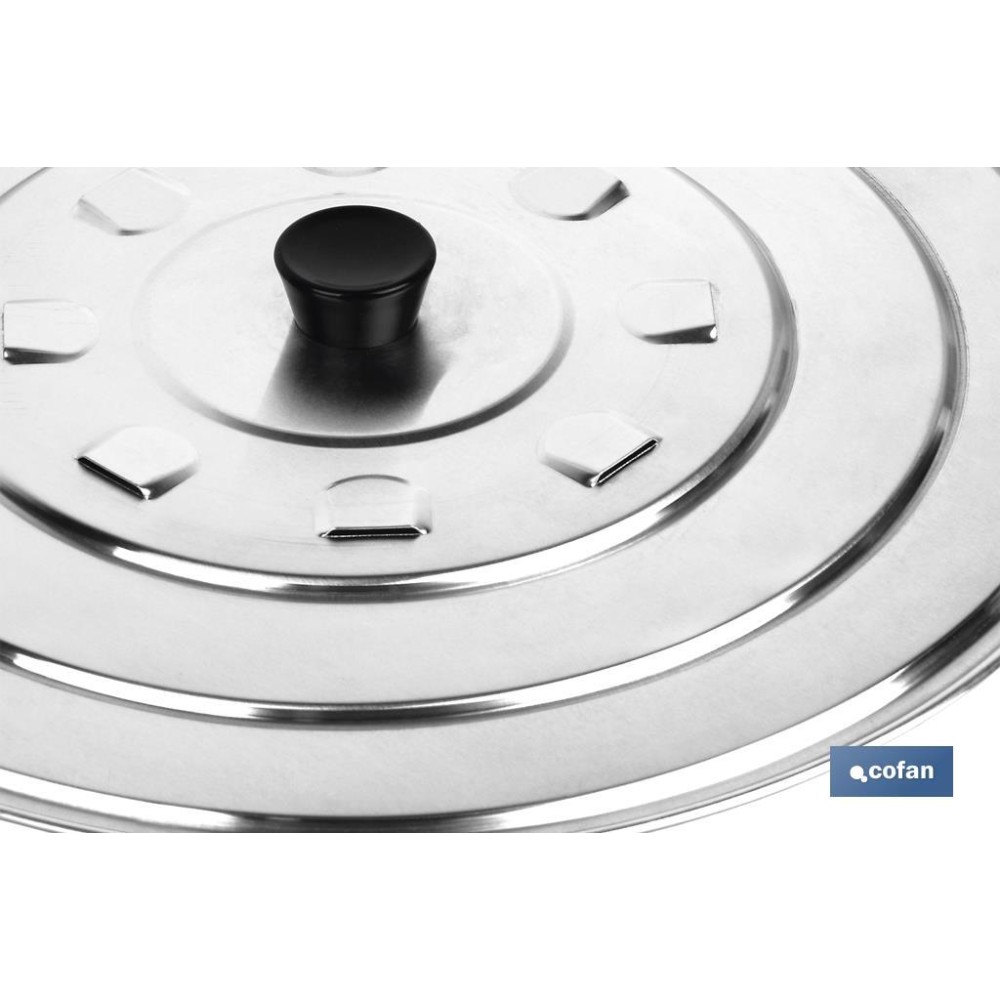 TAPA C/DESVAPO  ALUMINIO 24 cm venta unitaria