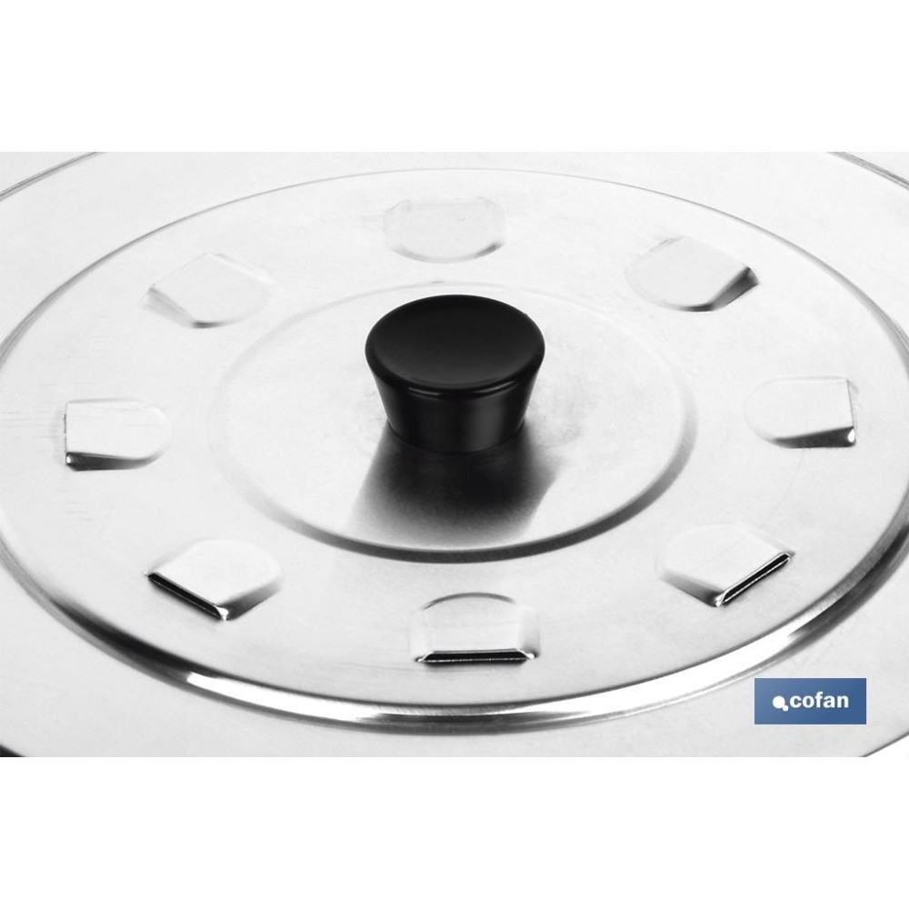 TAPA C/DESVAPO  ALUMINIO 24 cm venta unitaria