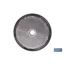 CATADIÓPTRICO REDONDO BLANCO Ø60 MM CON AGUJERO SIN TORNILLO