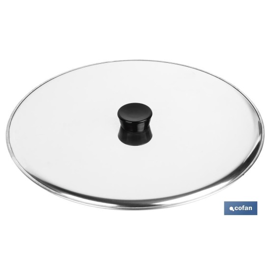TAPA GIRATORTILLAS ACERO INOX 30 cm