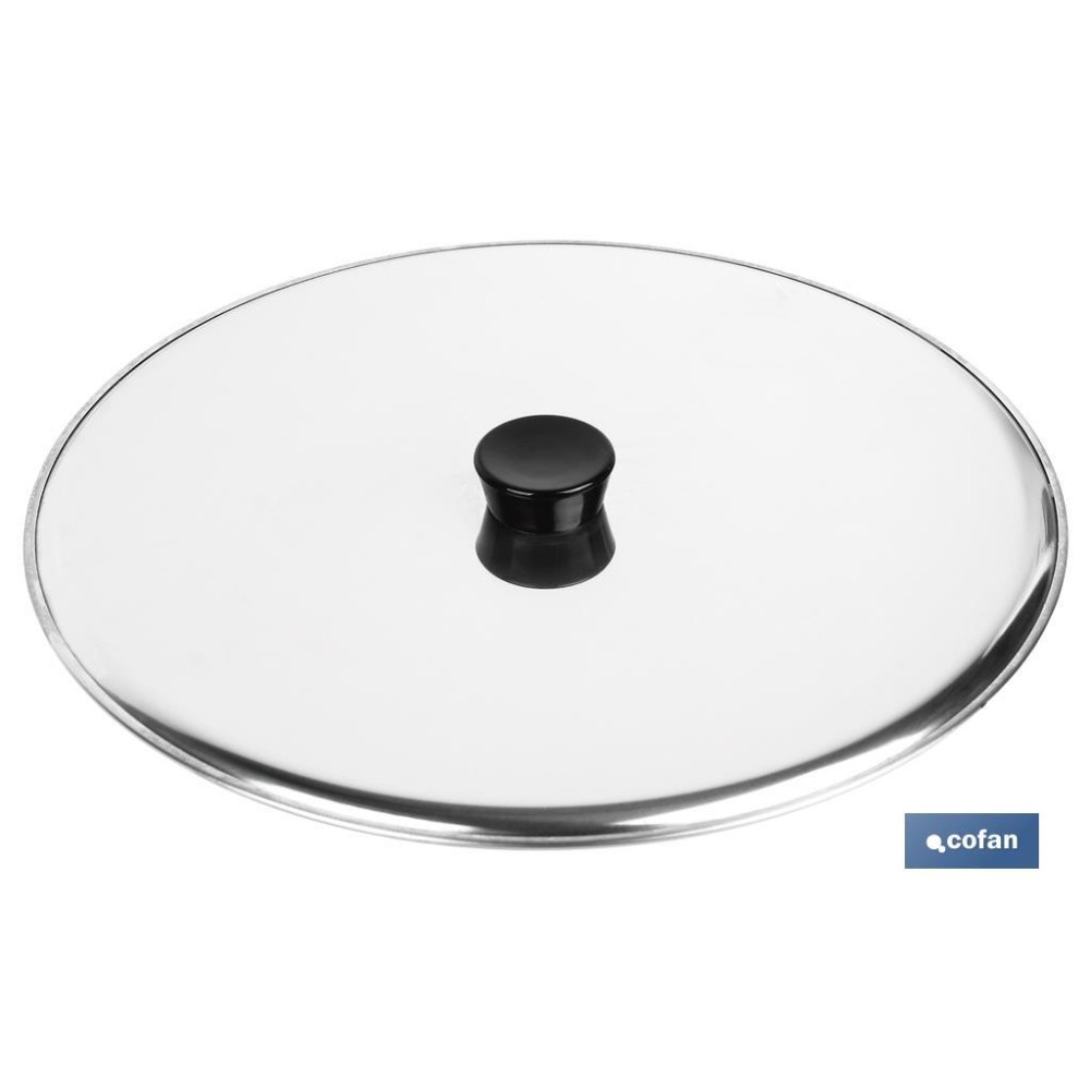 TAPA GIRATORTILLAS ACERO INOX 30 cm