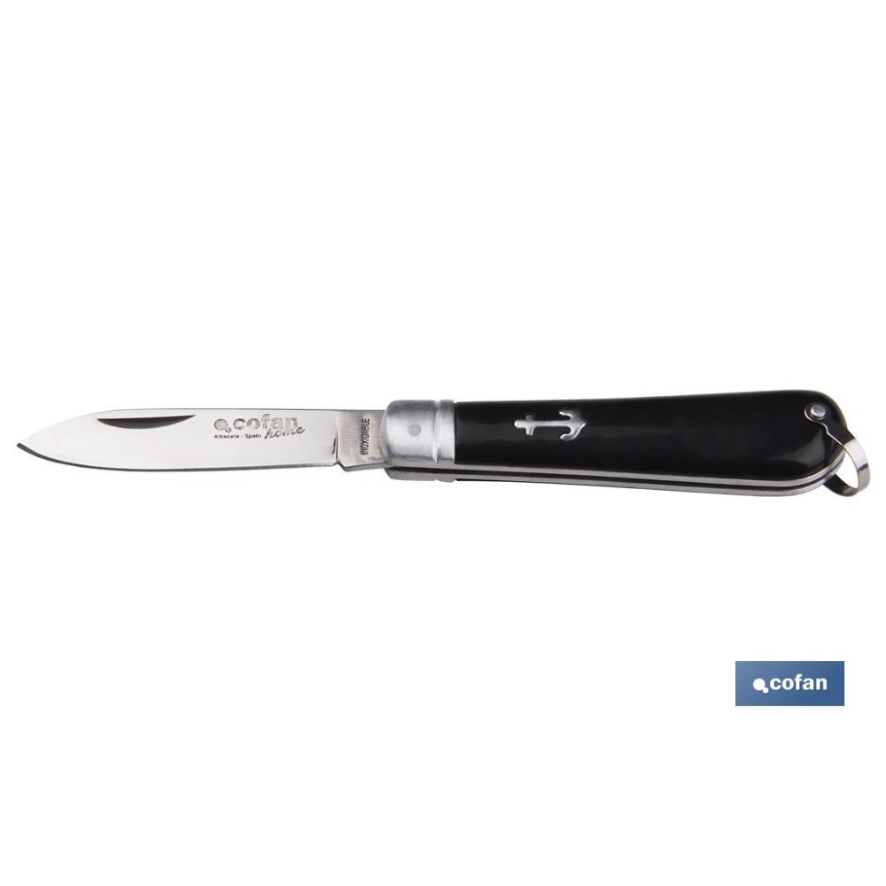 NAVAJA MARINERA CON 8 CM.HOJA PUNTA ESPADA