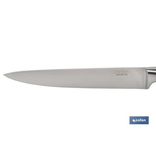 CUCHILLO VERDURAS  HOJA13cm MODELO AGUACEJO ROJO