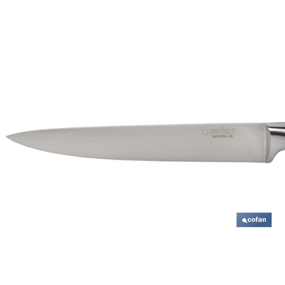 CUCHILLO VERDURAS  HOJA13cm MODELO AGUACEJO ROJO