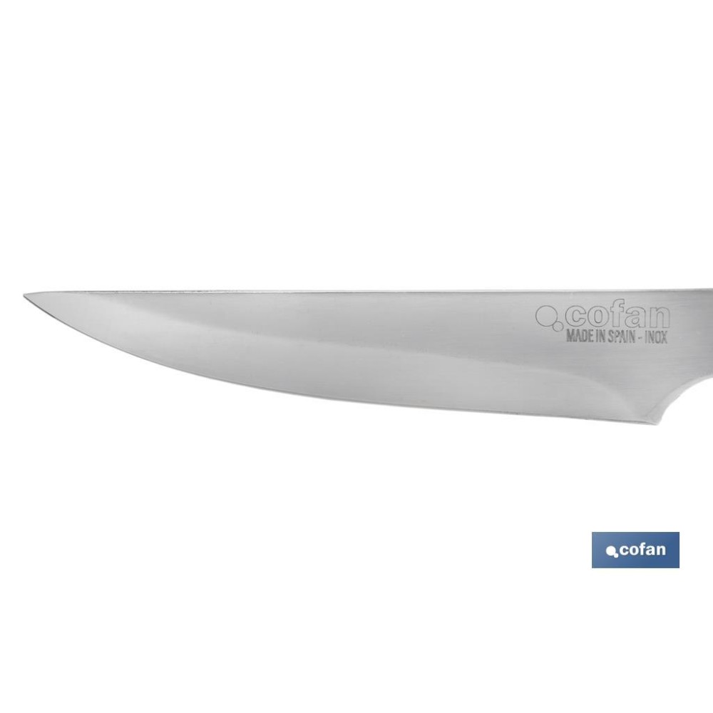 PACK 3 CUCHILLO DE MESA CON FILO HOJA 10cm  MODELO GULASH NEGRO