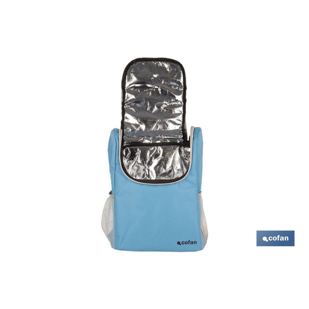 MOCHILA NEVERA COLOR AZUL/GRIS CLARO 10 L