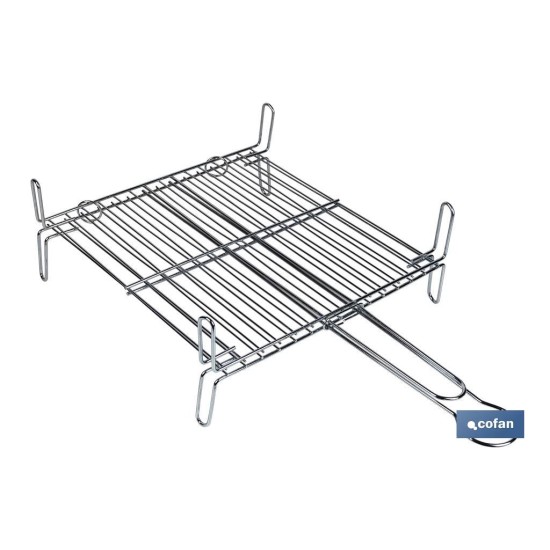 PARRILLA DOBLE ZINCADO 30x30cm