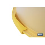 TARTERA REDONDA AMARILLA OPACA PAVLOVA CON ASAS Ø34,5 X 18,5 CM