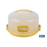 TARTERA REDONDA AMARILLA OPACA PAVLOVA CON ASAS Ø34,5 X 18,5 CM venta unitaria