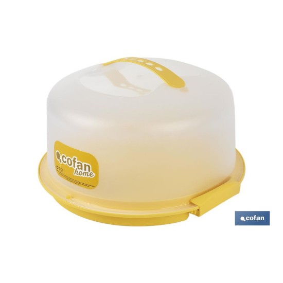 TARTERA REDONDA AMARILLA OPACA PAVLOVA CON ASAS Ø34,5 X 18,5 CM venta unitaria