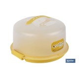 TARTERA REDONDA AMARILLA OPACA PAVLOVA CON ASAS Ø34,5 X 18,5 CM venta unitaria