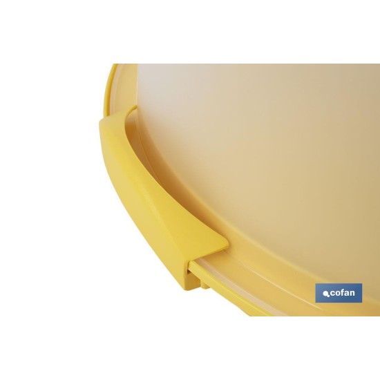 TARTERA REDONDA AMARILLA OPACA PAVLOVA CON ASAS Ø34,5 X 18,5 CM venta unitaria