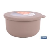 SET DE 3 RECIPIENTES REDONDOS CON TAPA 100 ML, 250 ML, 500 ML