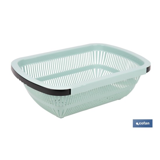 ESCURRIDOR RECTANGULAR EXTENSIBLE VERDE 50,5 X 24,5 X 11,5 CM