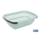ESCURRIDOR RECTANGULAR EXTENSIBLE VERDE 50,5 X 24,5 X 11,5 CM