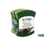 PACK DE 3  ESTROPAJOS VERDES CON ESPONJA  venta unitaria