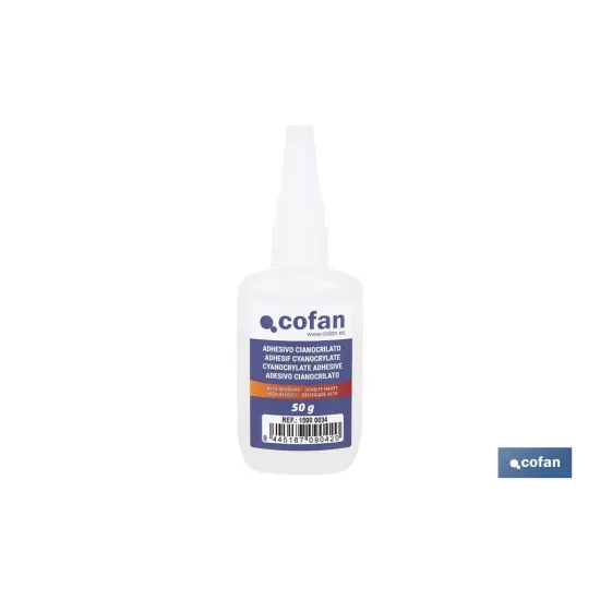 ADHESIVO CIANOACRILATO. ALTA DENSIDAD 50 G (PACK: 1 UDS) - Almacén de Ferretería Acor