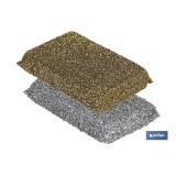 PACK DE 2 MULTIESPONJAS COLOR ORO Y  PLATA