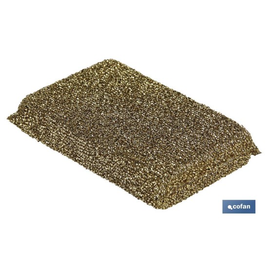 PACK DE 2 MULTIESPONJAS COLOR ORO Y  PLATA  venta unitaria