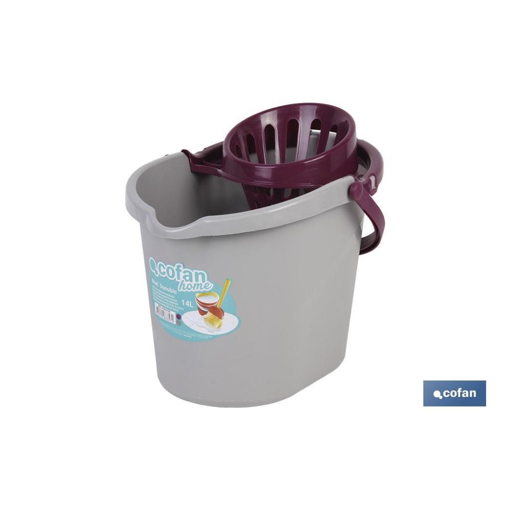 CUBO ESCURRIDOR 14L.MORADO