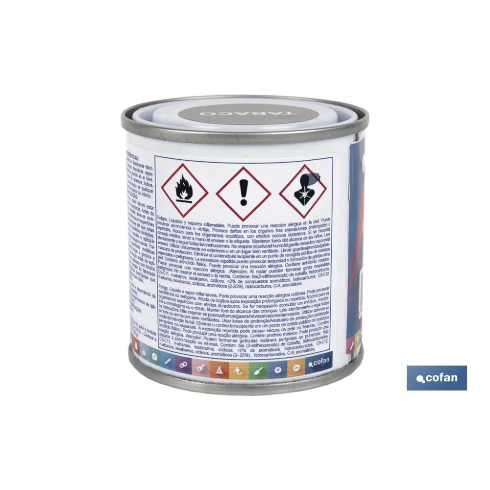 ESMALTE SINTÉTICO (125 ML) COLOR TABACO (PACK: 1 UDS) - Almacén de Ferretería Acor
