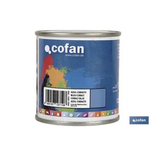 ESMALTE SINTÉTICO (125 ML) AZUL COBALTO (PACK: 1 UDS) - Almacén de Ferretería Acor