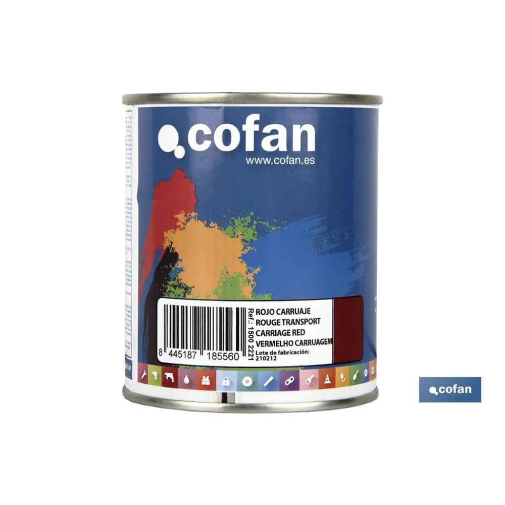 ESMALTE SINTÉTICO (375 ML) ROJO CARRUAJE (PACK: 1 UDS) - Almacén de Ferretería Acor