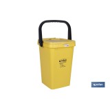 CONTENEDOR AMARILLO PARA PLASTICOS-LATAS, 25L.