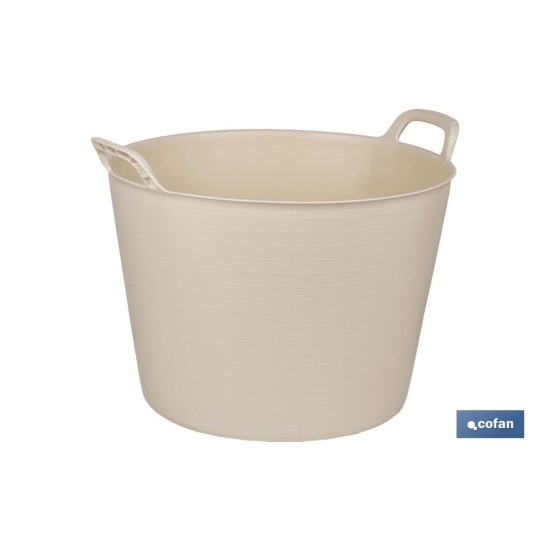 CAPAZO 42 L BEIGE  48.5 X 45 X 38 CM venta unitaria