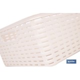 CESTA  MULTIUSOS 12L 36X28X13.5 cm BEIGE venta unitaria