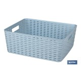 CESTA MULTIUSOS   12L 36X28x13.5cm GRIS venta unitaria
