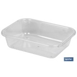 BANDEJA 31.5X23.5X6.5cm MULTIUSOS  TRANSPARENTE venta unitaria