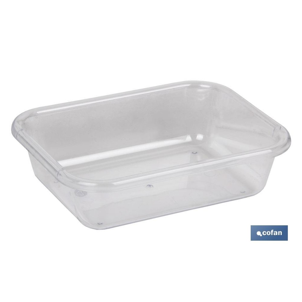 BANDEJA 31.5X23.5X6.5cm MULTIUSOS  TRANSPARENTE venta unitaria